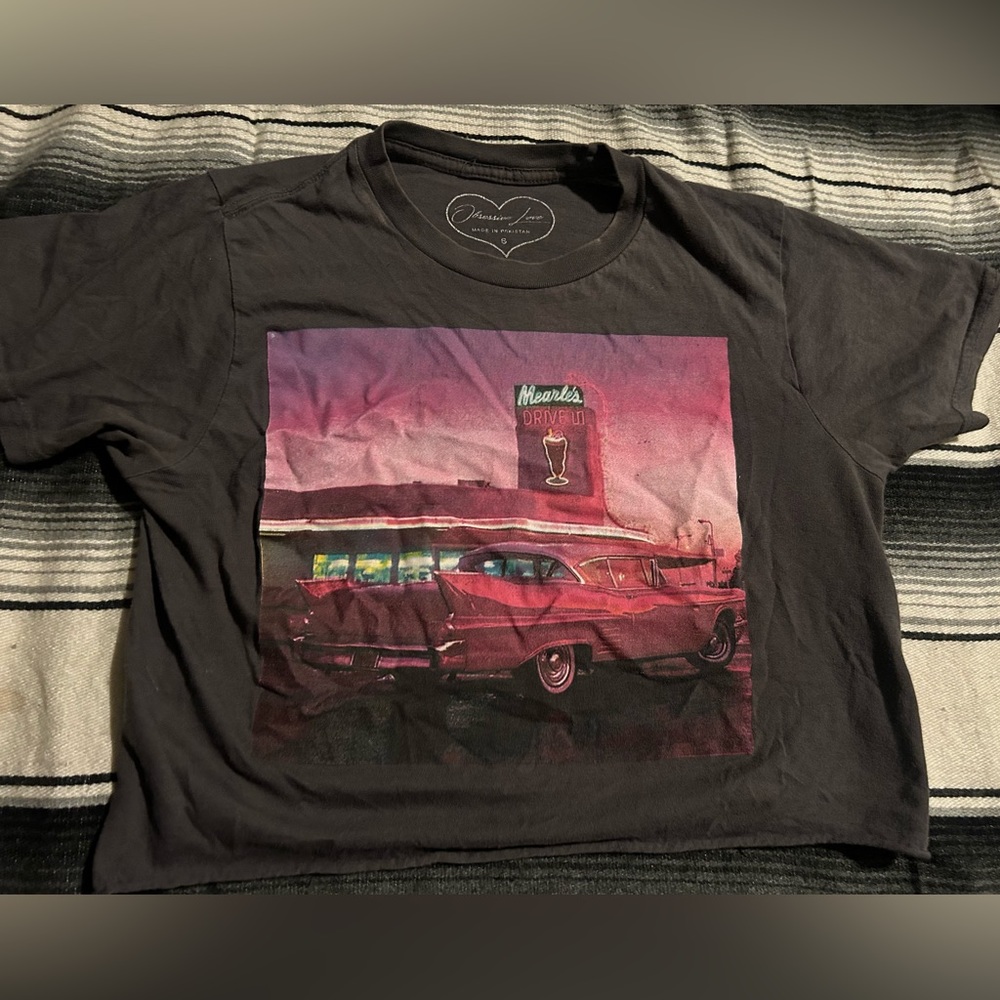 Obsessive Love - Retro - Vintage Hot Rod crop-top Size small